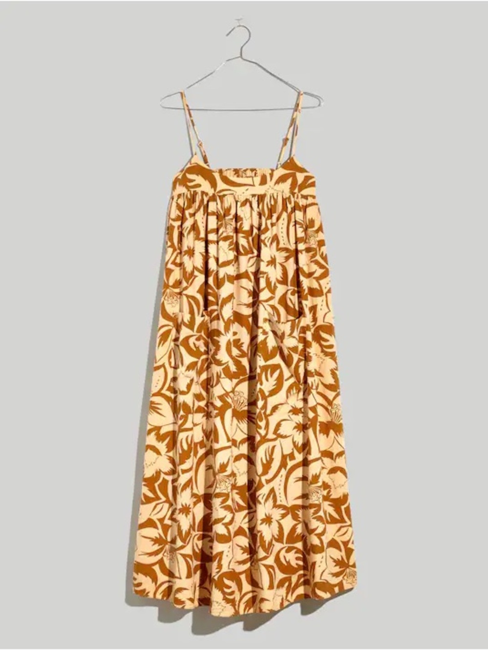 Madewell Linen-Blend MIDI Dress in Tropicale Floral, size S - Picture 5 of 8